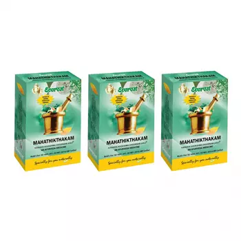 Набор Махатиктакам Кашая Сукшма Чурна (3 x 100 г), Mahathikthakam Kashaya Sookshma Choornam Set, произв. Everest Ayurveda