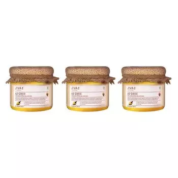 Набор масла Гхи из молока А2 (3 x 300 мл), A2 Ghee Set, произв. Jiva