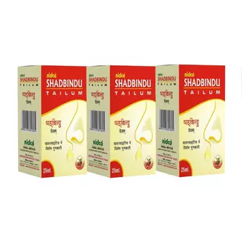 Набор масляных капель Шадбинду (3 x 25 мл), Shadbindu Tailum Set, произв. Nidco