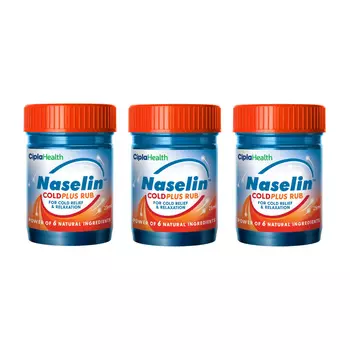 Набор мази при простуде (3 x 25 г), Naselin Coldplus Rub Set, произв. Cipla