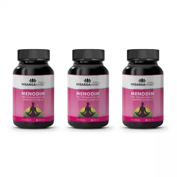 Набор Менодим (3 x 60 кап), Menodim Peri Menopause Support Set, произв. Nisarga Herbs