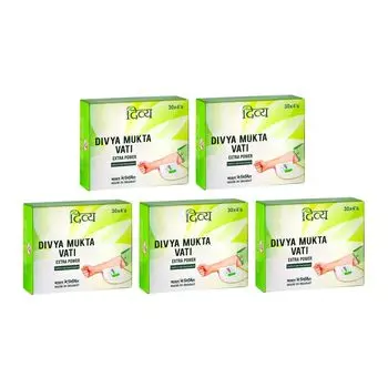 Набор Мукта Вати (5 x 120 таб, 300 мг), Mukta Vati Set, произв. Patanjali