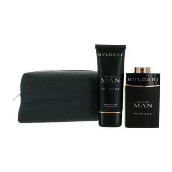 Набор Мужчина в черном (100 мл + 100 мл), Man in Black Eau De Parfum, After Shave Balm & Pouch Set, произв. Bvlgari