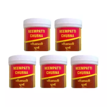 Набор Ним Патти Чурна (5 x 100 г), Neem Patti Churna Set, произв. Vyas