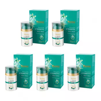 Набор ночного крема Вечная молодость (5 x 50 мл), Youth Eternity Night Cream Set, произв. Himalaya