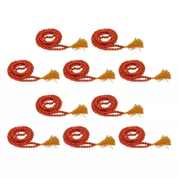 Набор Панчамукхи Рудракша Мала (10 шт), Panchamukhi (five-faced) Rudraksha Mala Set, произв. Isha Life