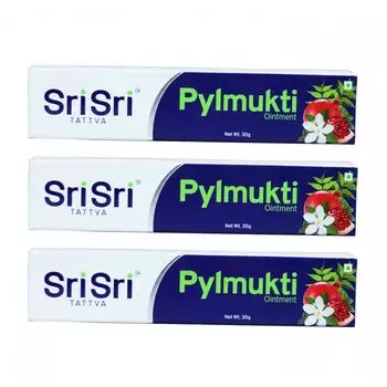 Набор Пилмукти (3 x 30 г), Pylmukti Ointment Set, произв. Sri Sri Tattva