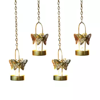 Набор подсвечников Бабочки (4 шт), Hanging Butterfly Tealight Candle Holders Set, произв. The Purple Tree