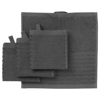 Набор полотенец темно-серых (4 шт), VAGSJON Washcloth Dark Grey Set, произв. IKEA