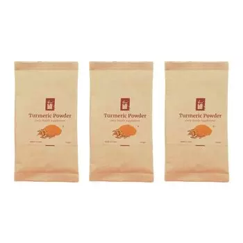 Набор порошка Куркумы (3 x 100 г), Turmeric Powder Set, произв. Isha Life