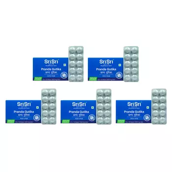 Набор Пранда Гутика (5 x 100 таб, 500 мг), Pranda Gutika Anti-Viral Set, произв. Sri Sri Tattva