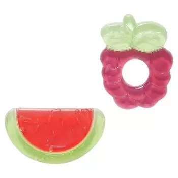 Набор прорезывателей для зубов: Виноград и Арбуз (2 шт), Grape and Melon Baby Teethers Multicolor Set, произв. Mothercare
