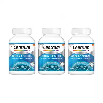 Набор Рыбьего жира Омега-3 (3 x 60 кап, 1,36 г), Omega-3 Fish Oil Set, произв. Centrum