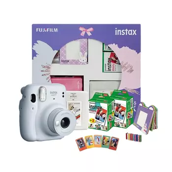 Набор с мини-камерой 11: цвет Ледяная белизна, Instax Mini 11 Happiness Box Ice White Set, произв. Instax