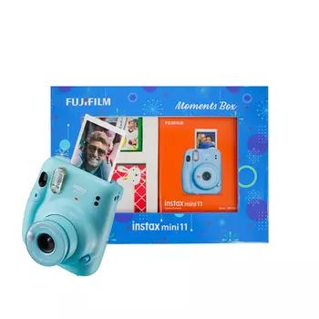 Набор с мини-камерой 11: цвет Небесно-голубой, Mini 11 Moments Box Sky Blue Set, произв. Instax