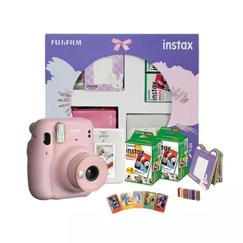 Набор с мини-камерой 11: цвет Розовый румянец, Instax Mini 11 Happiness Box Blush Pink Set, произв. Instax