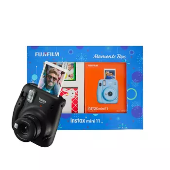 Набор с мини-камерой 11: цвет Угольно-серый, Mini 11 Moments Box Charcoal Gray Set, произв. Instax