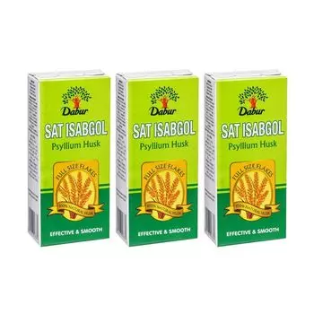 Набор Сат Исабгол (3 x 200 г), Sat Isabgol Set, произв. Dabur