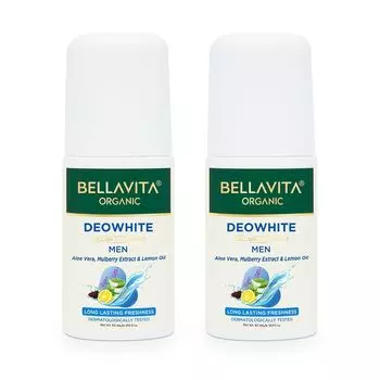 Набор шариковых дезодорантов для мужчин (2 x 50 мл), Deowhite Roll On Deodorant Men Set, произв. Bella Vita