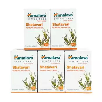 Набор Шатавари (5 х 60 таб, 250 мг), Shatavari Set 5, произв. Himalaya