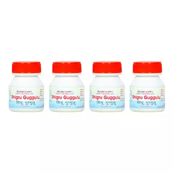 Набор Шигру Гуггулу (4 x 100 таб, 250 мг), Shigru Guggulu Set, произв. Baijnath