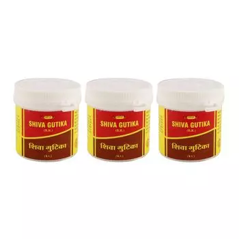 Набор Шива Гутика (3 x 100 таб), Shiva Gutika Set, произв. Vyas