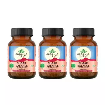 Набор Шуга Бэлэнс (3 x 60 кап, 250 мг), Sugar Balance Set, произв. Organic India