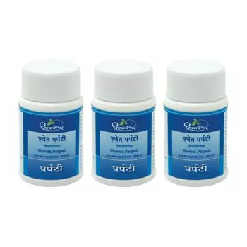 Набор Швета Парпати (3 x 10 г), Shweta Parpati Set, произв. Dhootapapeshwar