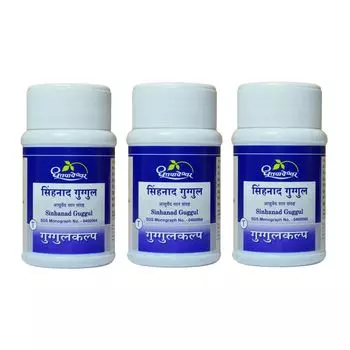 Набор Синханад Гуггул (3 x 60 таб), Sinhanad Guggul Set, произв. Dhootapapeshwar