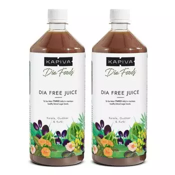 Набор сока при диабете (2 x 1 л), Dia Free Juice Set, произв. Kapiva