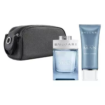 Набор Сущность льда (100 мл + 100 мл), Man Glacial Essence Eau De Parfum, After Shave Balm & Pouch Set, произв. Bvlgari
