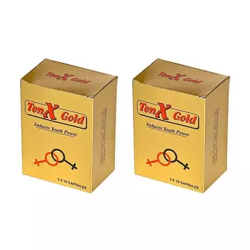 Набор Тэн Х Голд (2 x 30 кап), Ten X Gold Capsules Set, произв. WinTrust Pharmaceuticals