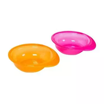 Набор тарелок для первого прикорма (2 шт), First Tastes Weaning Bowls Pink Set, произв. Mothercare