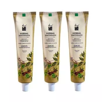 Набор травяной зубной пасты (3 x 150 г), Herbal Toothpaste Set, произв. Isha Life