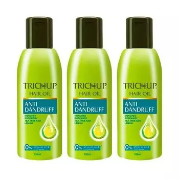 Набор Тричуп: масло против перхоти (3 x 100 мл), Trichup Anti-Dandruff Oil Set, произв. VASU