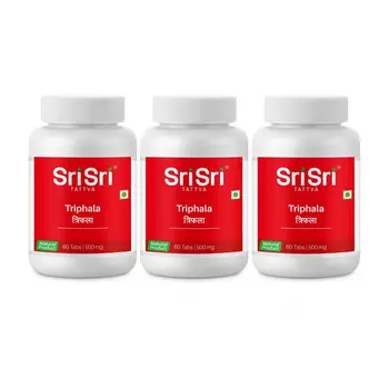 Набор Трифала (3 х 60 таб, 500 мг), Triphala Set, произв. Sri Sri Tattva