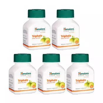 Набор Трифала (5 х 60 таб, 250 мг), Triphala Set, произв. Himalaya