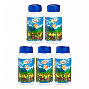 Набор Трифала (5 x 200 таб), Trifala Set, произв. Shri Ganga Pharmacy