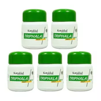 Набор Трифала (5 x 60 таб), Triphala Tablet Set, произв. Kottakkal Ayurveda