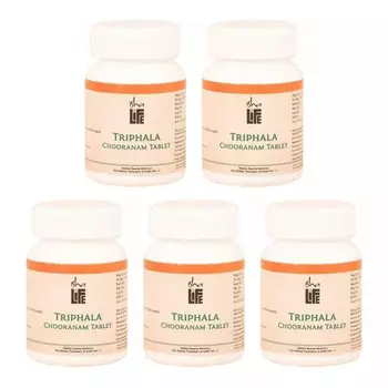 Набор Трифала Чуранам (5 x 100 таб), Triphala Chooranam Set, произв. Isha Life