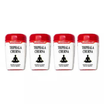 Набор Трифала Чурна (4 x 100 г), Triphala Churna Set, произв. Baidyanath