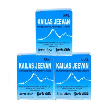 Набор универсальный Кайлаш Дживан (3 х 60 г), Kailas Jeevan Set, произв. Ayurved Sumshodhanalaya