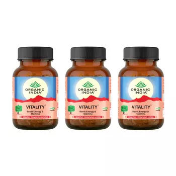 Набор Виталити (3 x 60 кап, 325 мг), Vitality Set, произв. Organic India