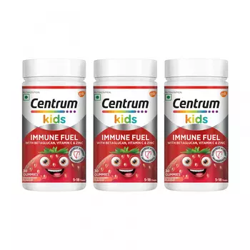 Набор жевательных конфет для детского иммунитета (3 x 30 шт, 3,2 г), Kids Immune Fuel Gummies Set, произв. Centrum