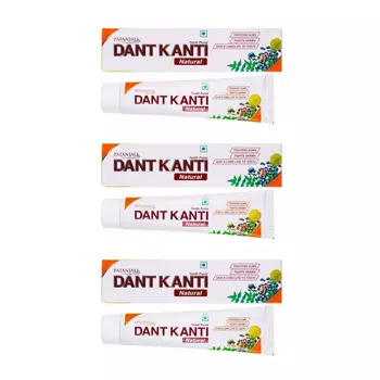 Набор Зубная паста Дант Канти (3 x 20 г), Dant Kanti Toothpaste Set, произв. Patanjali