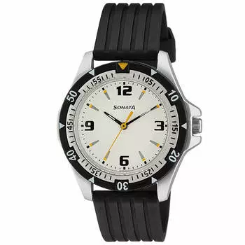 Наручные часы с белым циферблатом, Massive Dial Watch, произв. Sonata