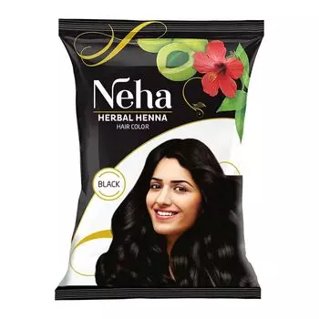 Натуральная хна для волос Черная (10 г), Herbal Henna Black, произв. Neha Herbals