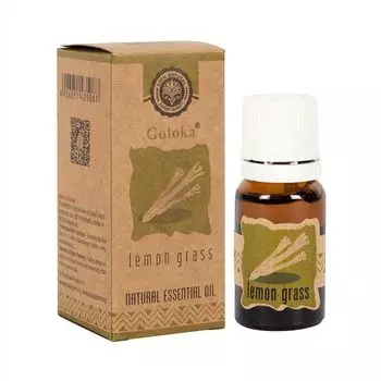 Натуральное эфирное масло Лемонграсса (10 мл), Lemon Grass Natural Essential Oil, произв. Goloka