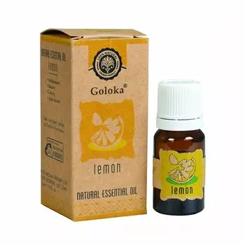 Натуральное эфирное масло Лимона (10 мл), Lemon Natural Essential Oil, произв. Goloka