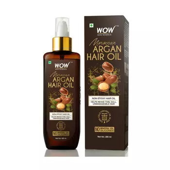 Натуральное Аргановое масло для волос (200 мл), Argan Hair Oil, произв. WOW Skin Science